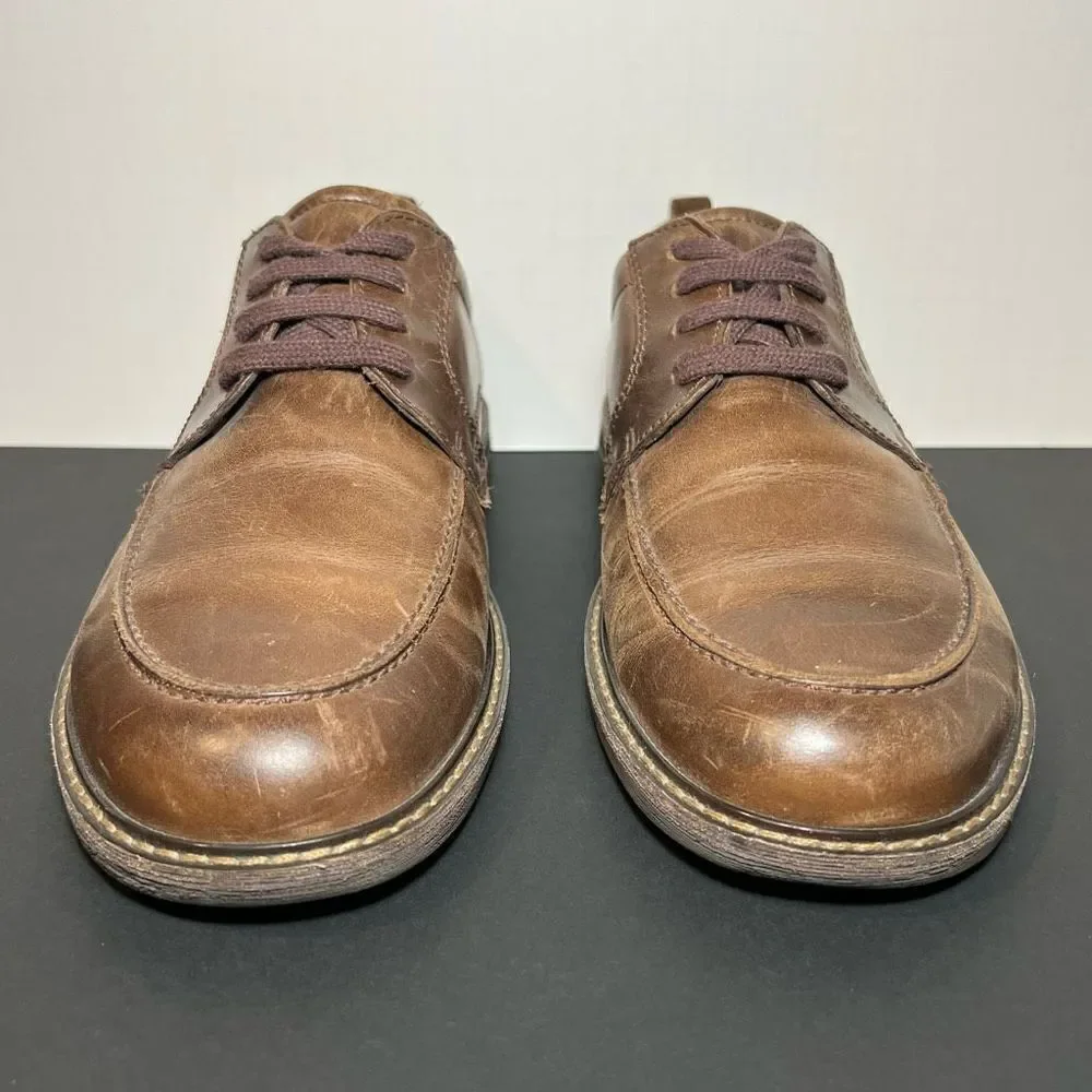Mens ECCO Brown Leather Lace Up Oxford Shoes / Size 10-10.5 / EU 44 - Picture 2 of 9